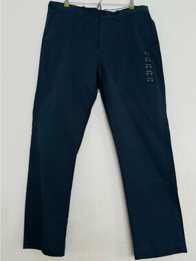 J CREW Flex Straight Chino Legacy Blue Pants H3186 Size 36x32